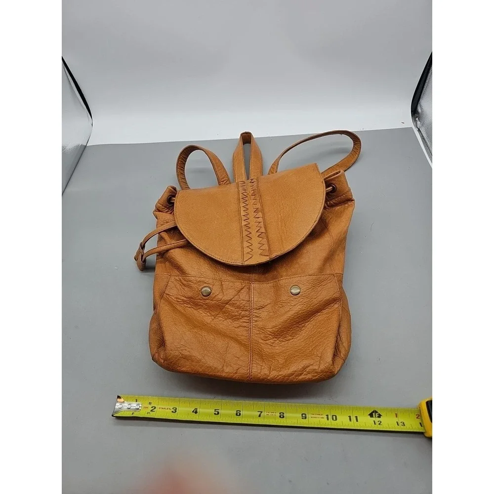 Day & Mood Leather Sling Backpack Purse Blue Gray Anthropologie Boho Hippie Bag